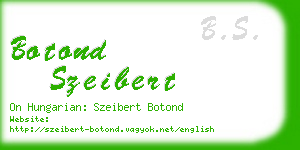 botond szeibert business card